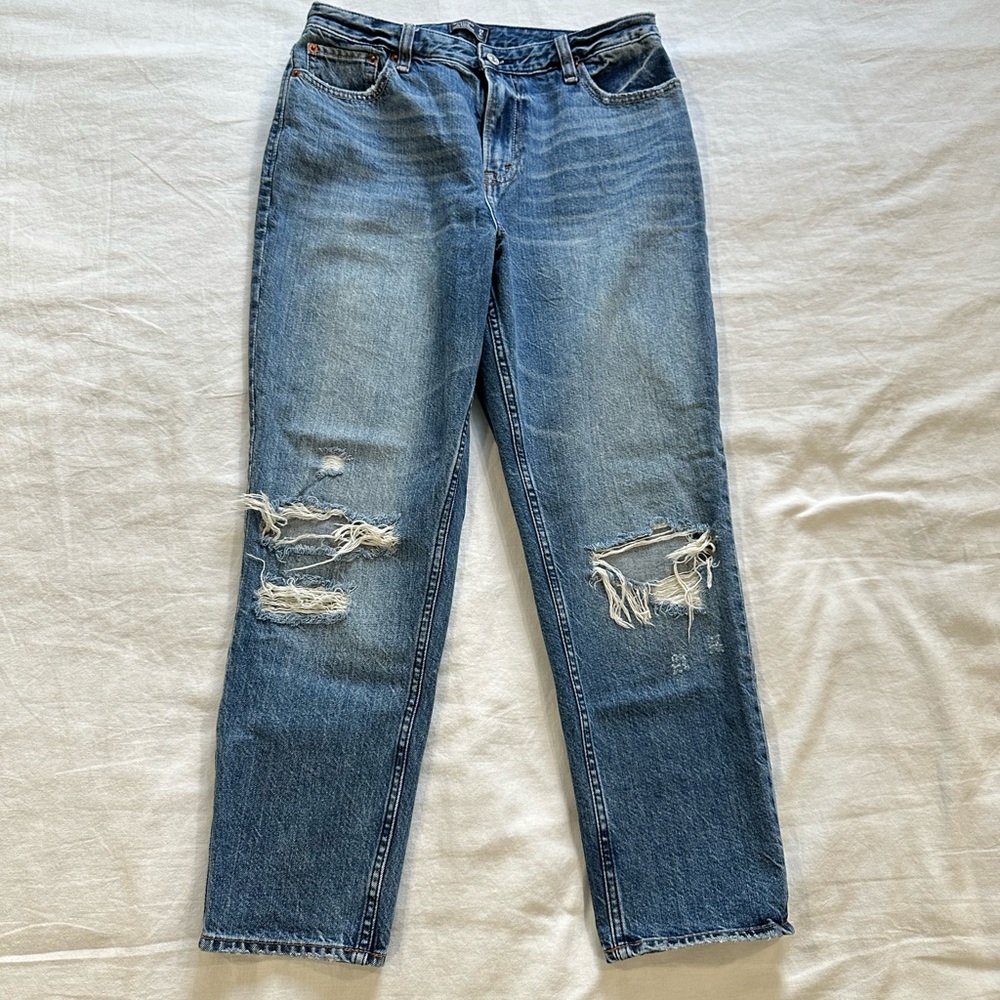 Abercrombie Annie high rise girlfriend jeans size 29/8
